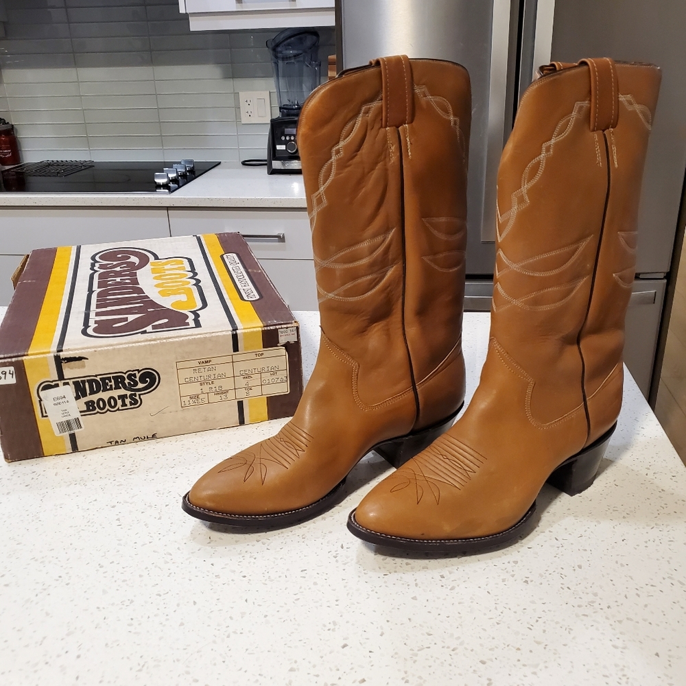 The Sanders Boot Makers Size 11.5 EE Handcrafted Cowboy & Western Boots New